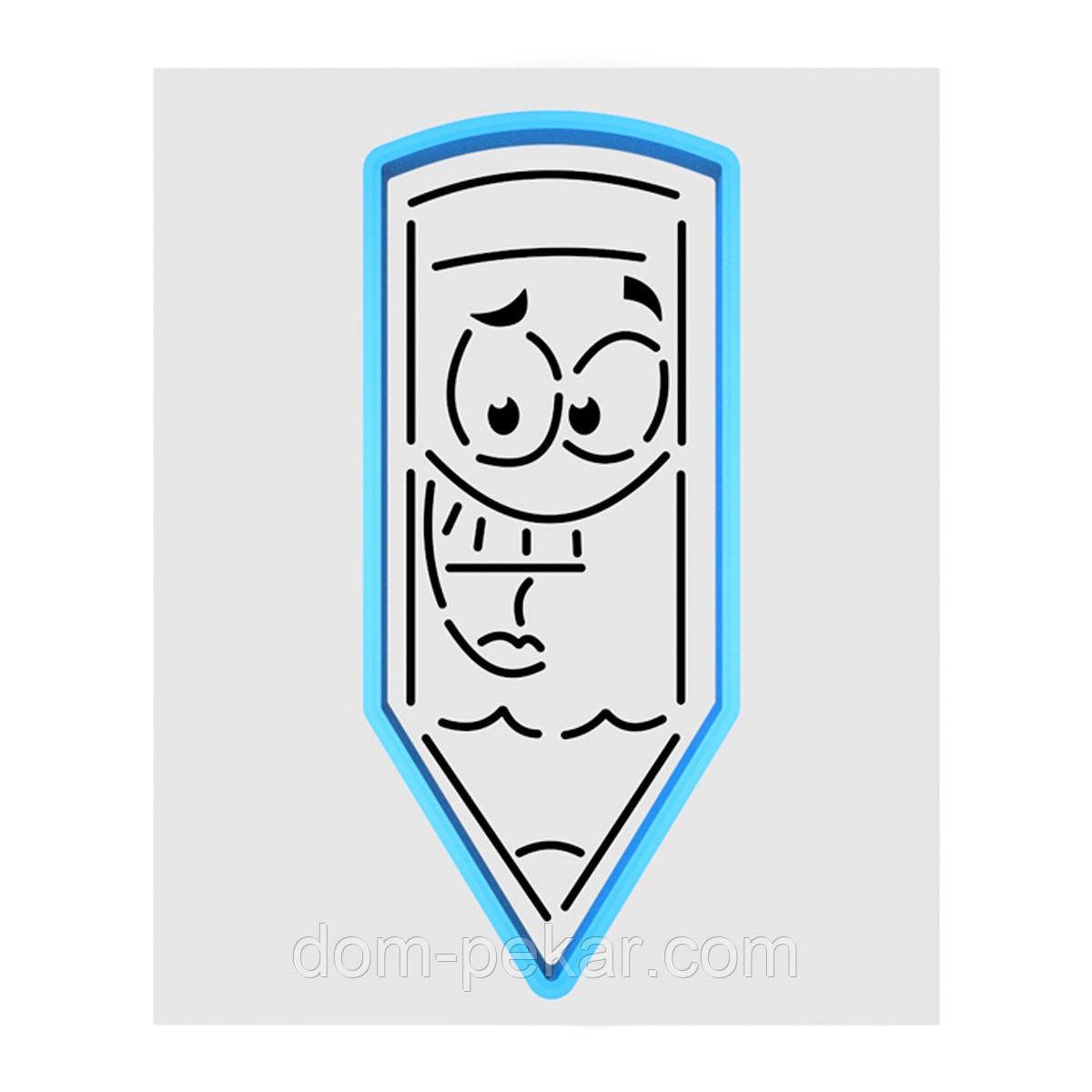 Веселий олівець вирубка з трафаретом 12*5 см (TR-2)