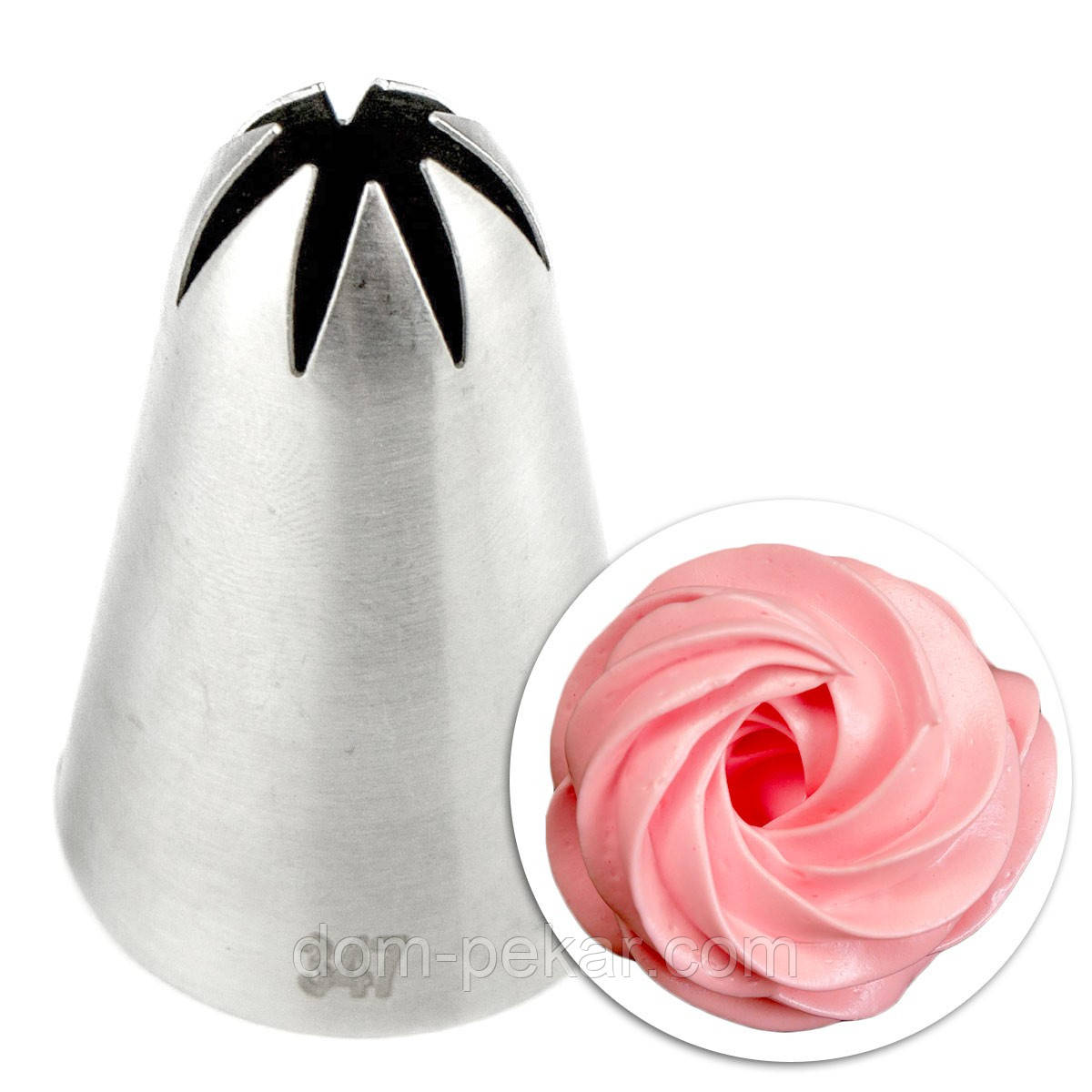 Насадка кондитерська Зірка закрита 347 7 пелюсток (основа 30 мм)