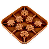 Форма для льодяників на паличці Квіти Асорті 8 шт