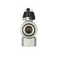 Кран кульовий 3/4" ВВ з накидною гайкою кутовий PN40 DRBZ 2 Raftec BLACK, фото 4