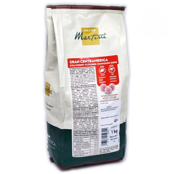 Глазур полуничний у галетах Centramerica Master Martini, 500 г, фото 1