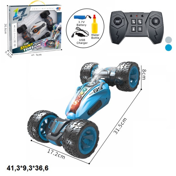Р.К.Всюдихід-трюкач twist 3688-G117A акум.USB.муз.світ.дим.2кол.кор.41,3*9,3*36,6 /18/