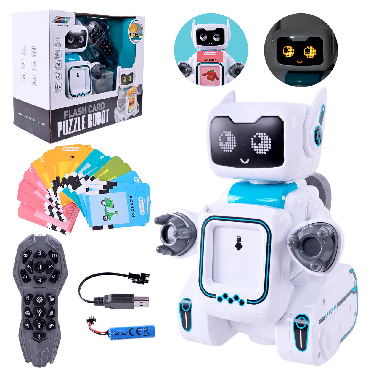 Робот р/к акум арт. K44 (12шт)  ходить, світло, звук,короб. 28*25*14,7см