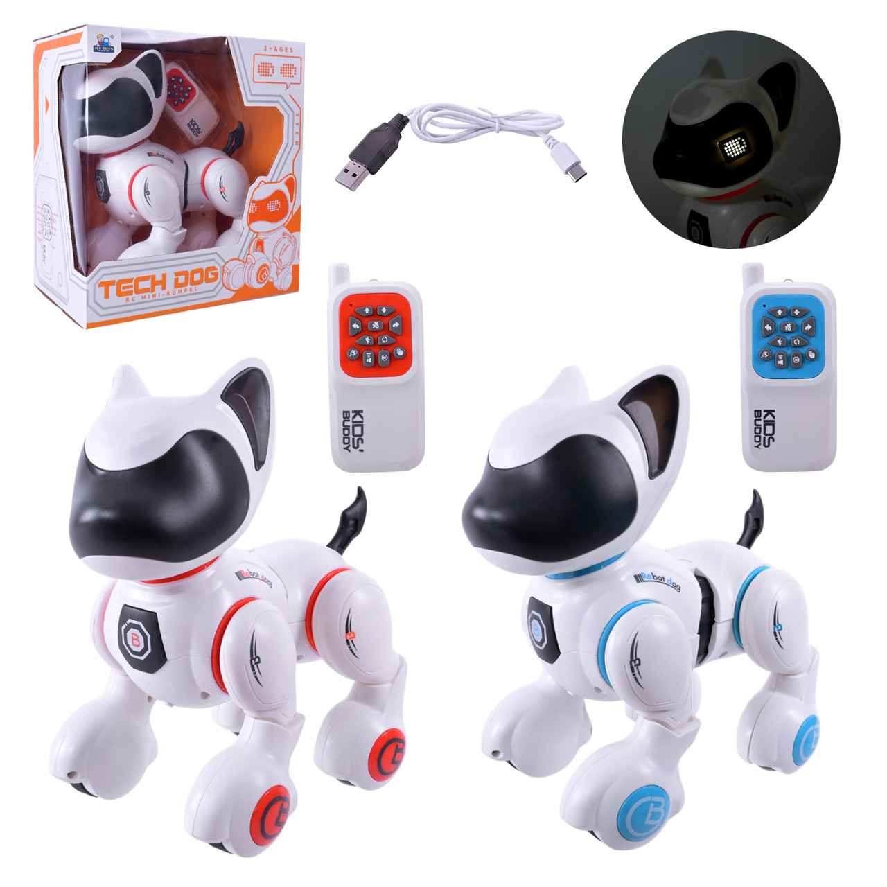 Робот-собака р/к арт. 8006-1 (24 шт./2) акум 2кільорі коробок. 23,6*15*25,8см