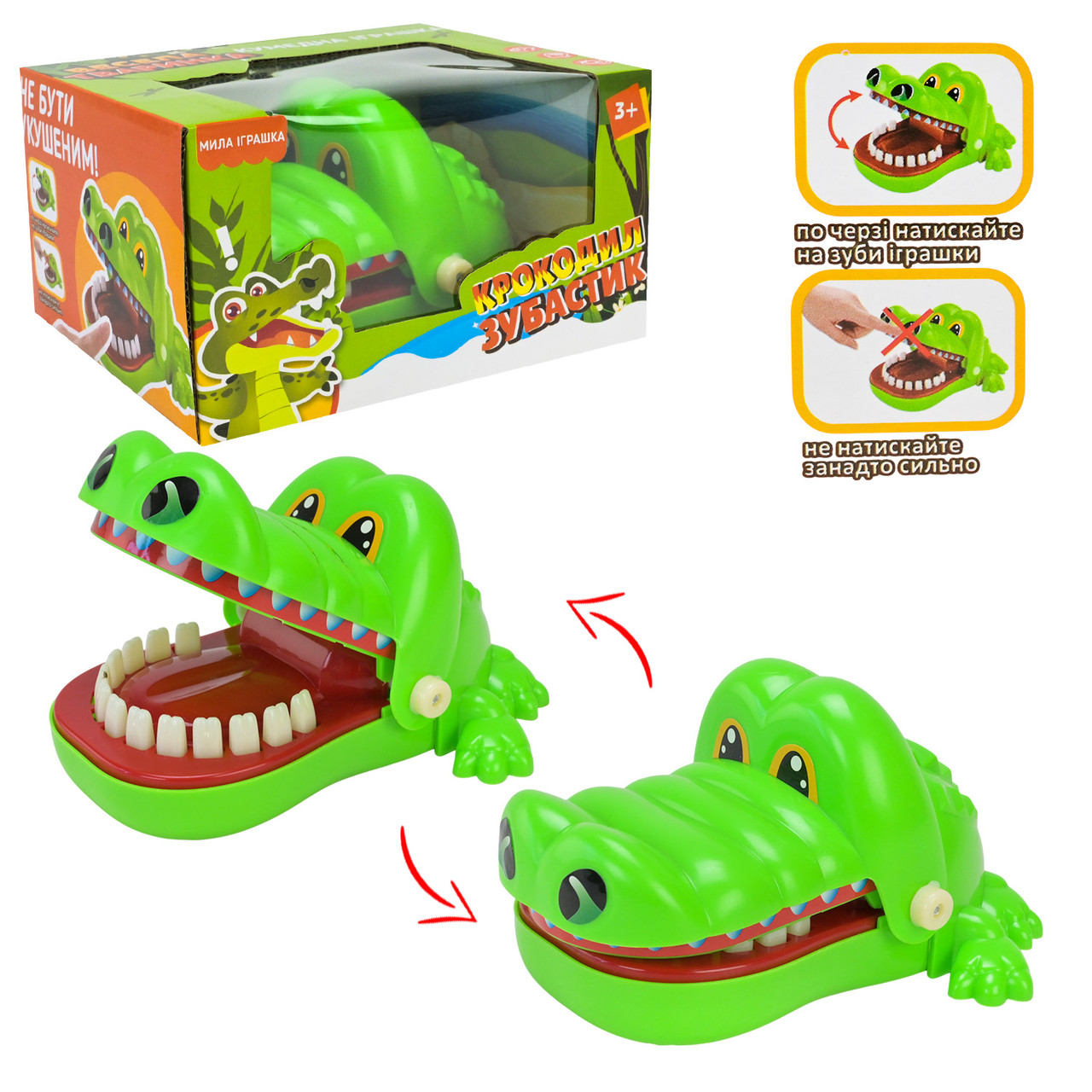 Гра "Зубастий крокодил" арт. 2021-161 (72 шт./2) короб. 16,5*13*9,1см