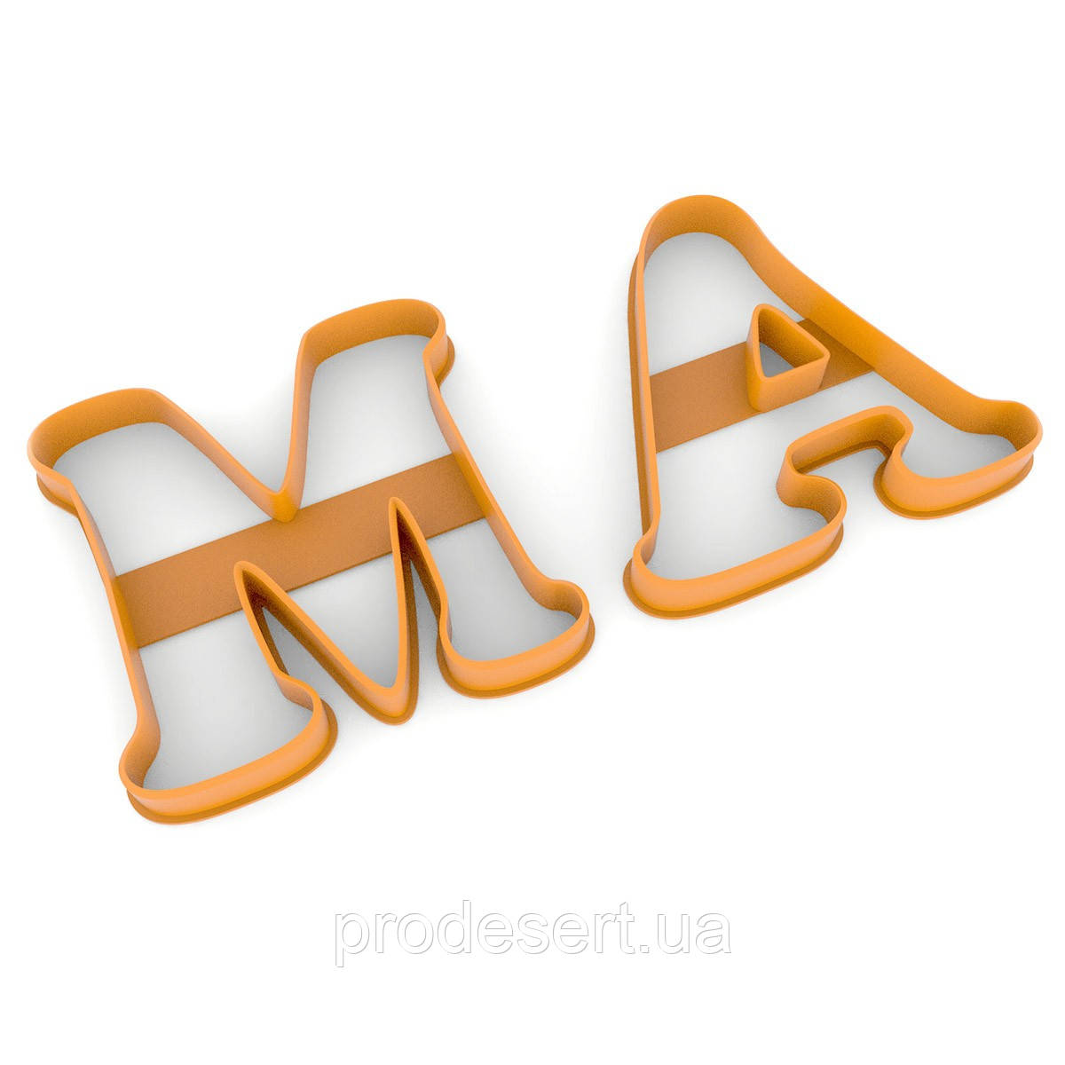 Вирубка для пряників МАМА (2 букви) 8*8 см (3D)