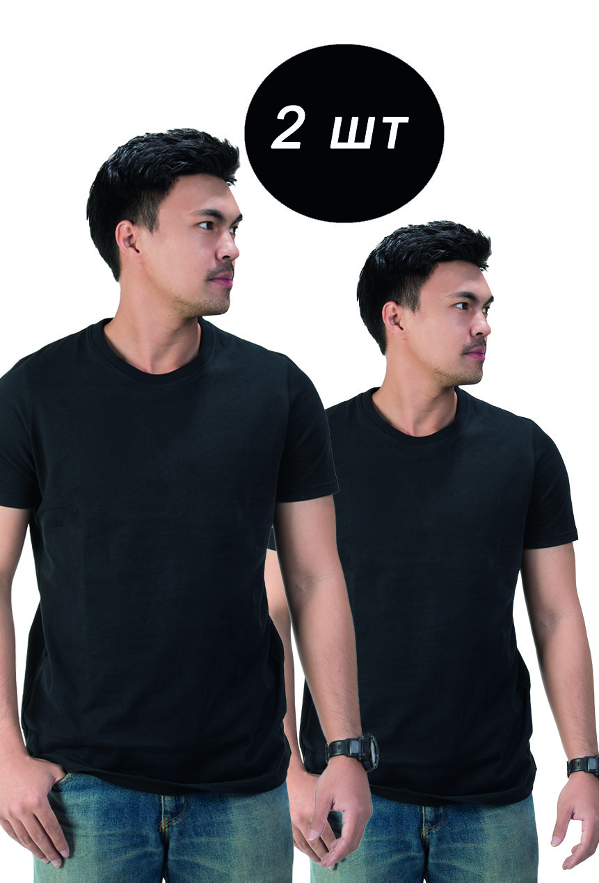 Набір футболок чоловічих Мальта 2шт S Чорна (2901000230597), фото 1