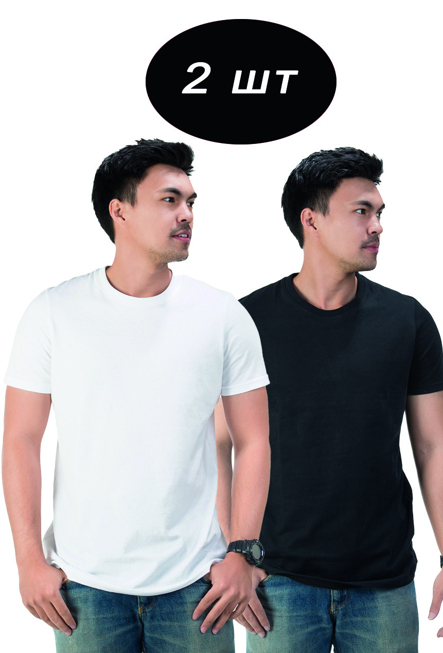 Набір футболок чоловічих Мальта 2шт S Чорна (2901000230597), фото 1