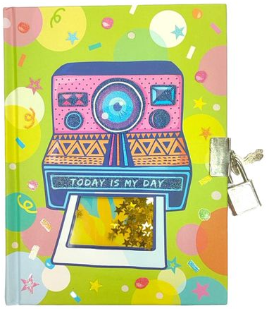 Блокнот дитячий на замочку з віконцем 178x130mm, 70g, 80 л, Фотоапарат