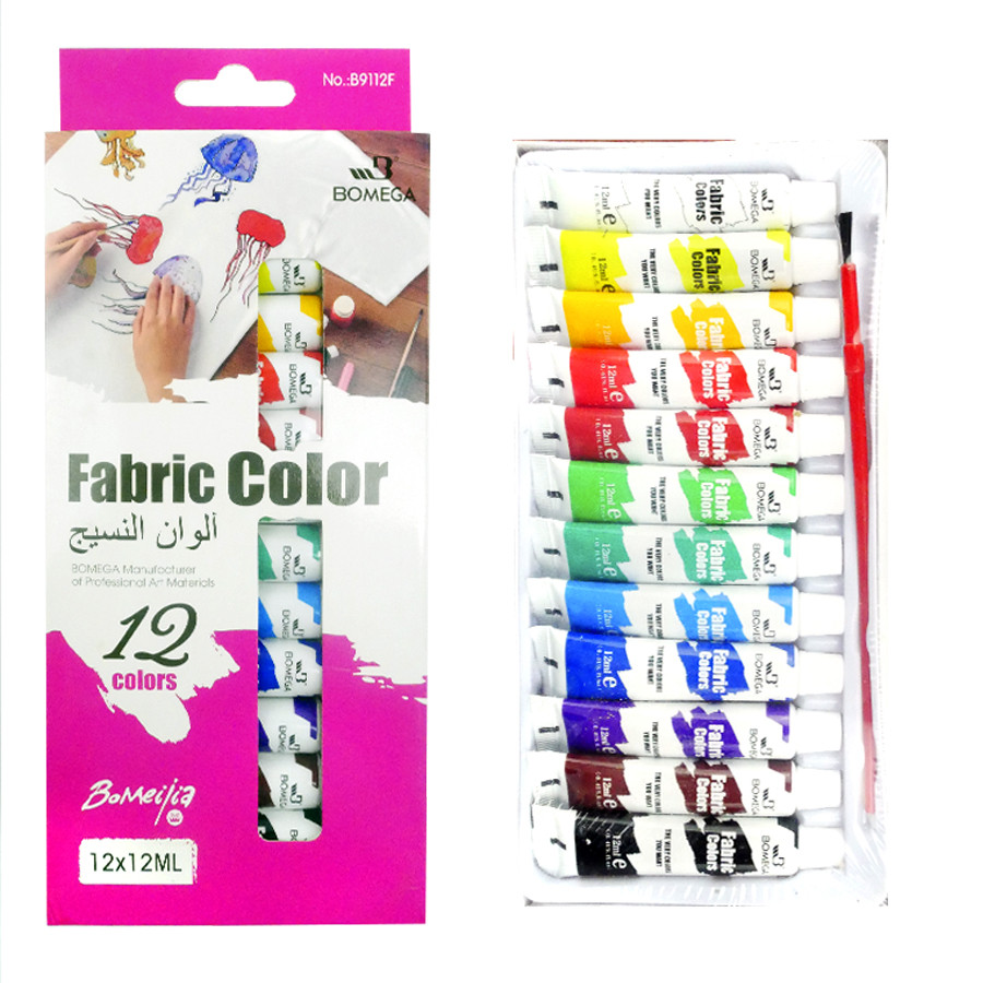 Фарби по тканині 12 кол 12 мл