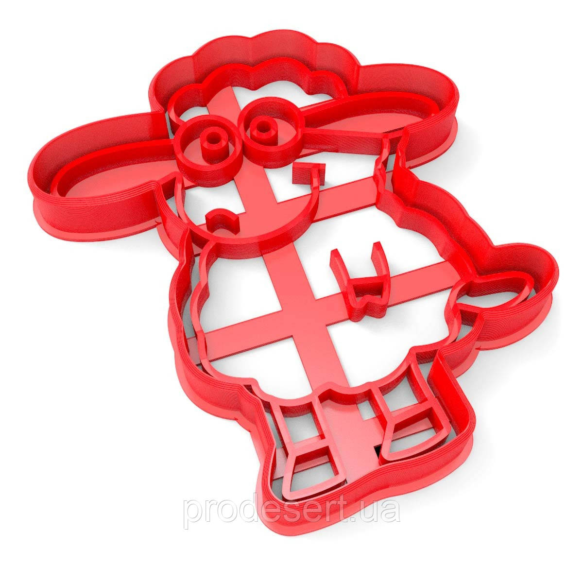 Вирубка для пряників Овечка 9*8 см (3D)