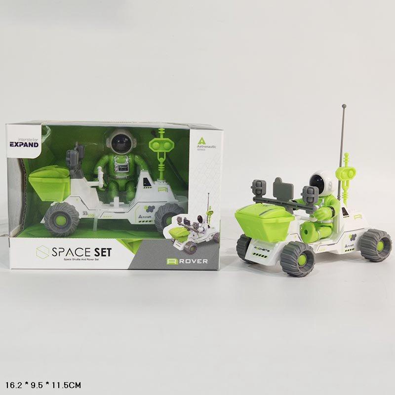 Іграшковий набір арт. 80122 (96шт/2) космос: місяцехід с фігуркою, короб.16,2*9,5*11,5см