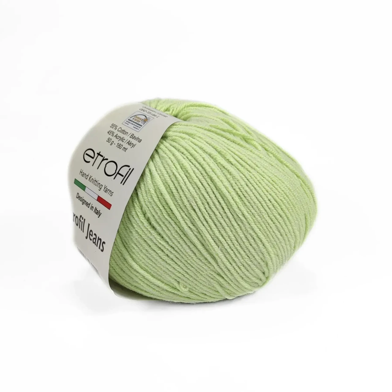 Пряжа Etrofil Jeans/Етрофіл Джинс,зелений чай 024, Etrofil, фото 1