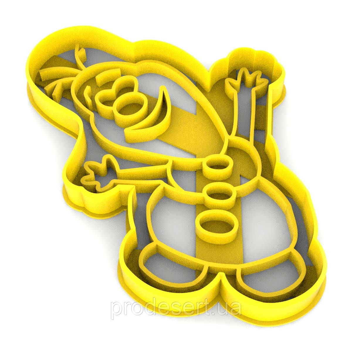 Вирубка для пряників Олаф 12*8 см (3D)