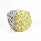 Пряжа Etrofil Jeans/Етрофіл Джинс, блідо-жовтий 007, Etrofil, фото 2