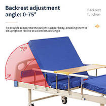 Ліжко для лежачих хворих механічне E01-3, фото 2