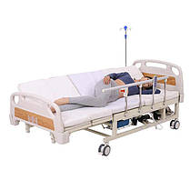 Медичне функціональне електроліжко з туалетом та бічним переворотом HB-ZQ-3, фото 4