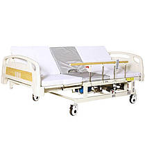 Медичне функціональне електроліжко з туалетом та бічним переворотом HB-ZQ-3, фото 5