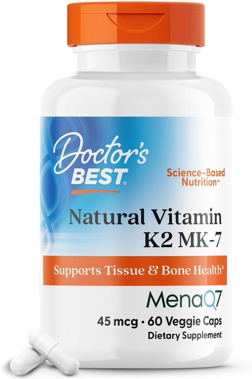 Doctor's Best Natural Vitamin K2 MK-7 with MenaQ7 45 mcg 60 капсул