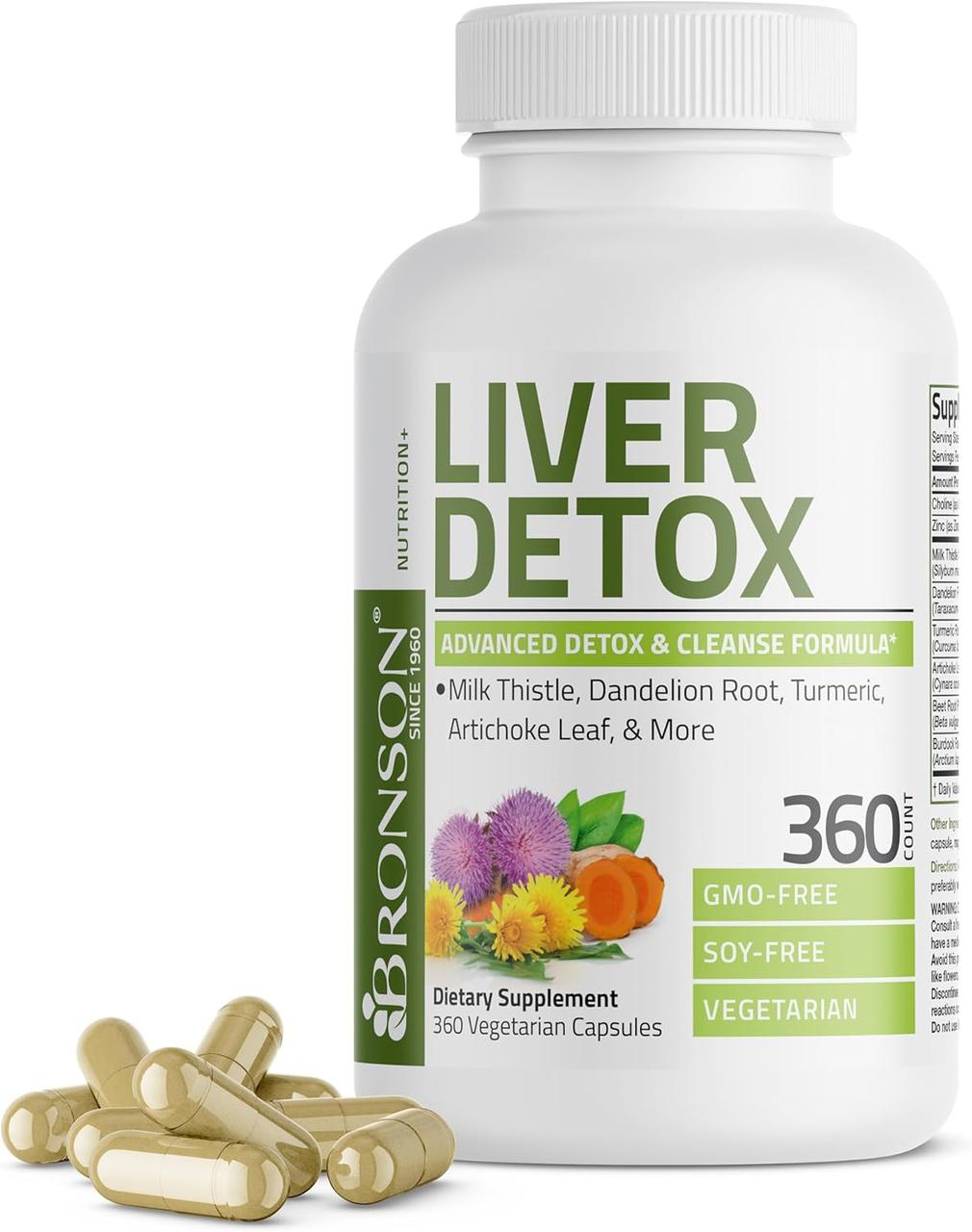 Bronson Liver Detox 360 Vegetarian Capsules
