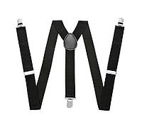 Підтяжки шлейки чорні для штанів унісекс