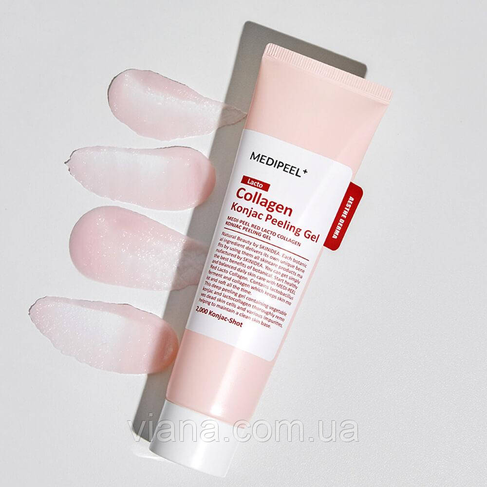 Пілінг-гель з колагеном та лактобактеріями Medi-Peel Red Lacto Collagen Konjac Peeling Gel 95 ml, фото 1