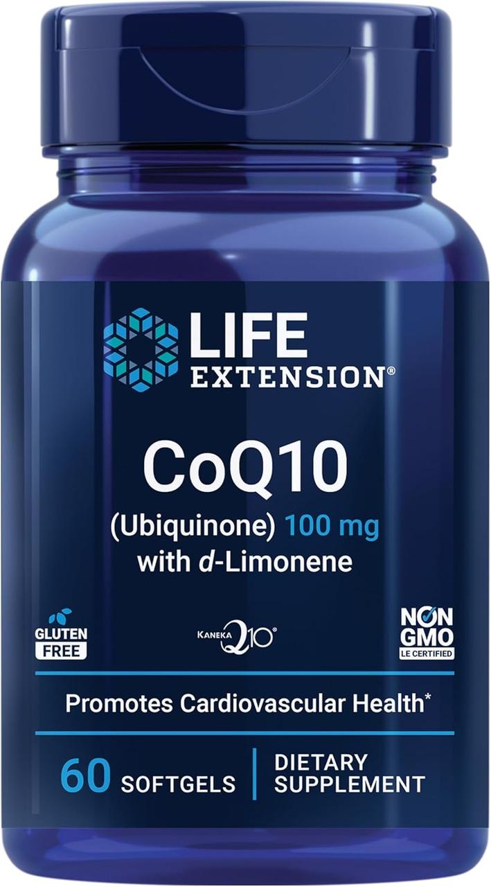 Life Extension CoQ10 Ubiquinone with d-Limonene 100 mg 60 гелевых капсул