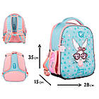 Рюкзак шкільний каркасний YES Funny Bunny H-100, фото 2