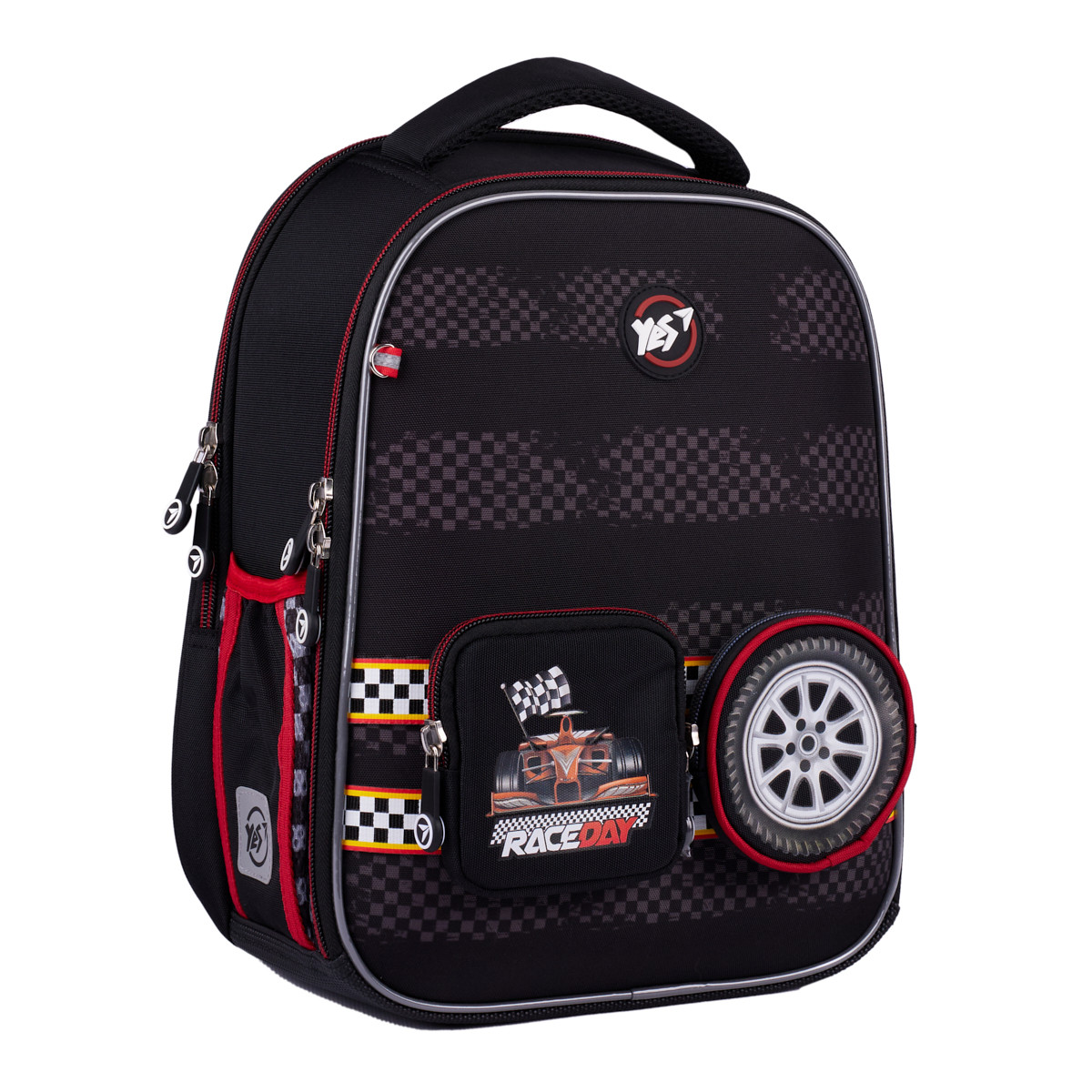 Рюкзак шкільний каркасний YES Race Day H-100, фото 1