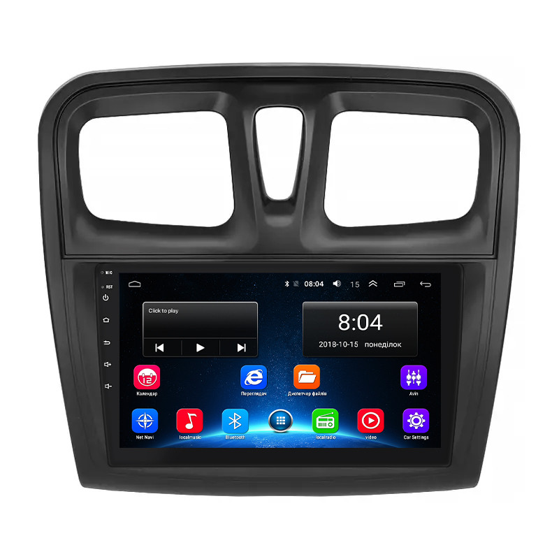 Штатна магнітола 9" Lesko для Dacia Logan II 2012-2016 Base 2/32 WiFi GPS Дачія 2 шт.