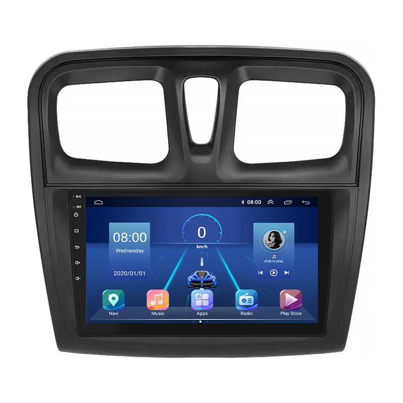 Штатна магнітола 9" Lesko для Dacia Logan II Рестайлінг 2016-2020 Top 4/64 4G WiFi GPS Дачи 6 шт., фото 1