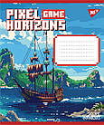 Зошит учнівський шкільний Yes Pixel game А5 12 аркушів коса лінія, 25 шт/уп., фото 4