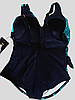 Купальник слитный  25811  Fuba черный-бирюзовый(В НАЛИЧИИ ТОЛЬКО 50 52 54  56 58 УКР р-ры), фото 9