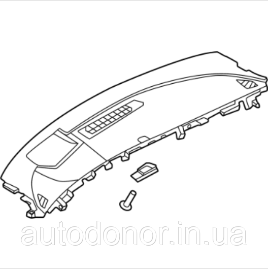 Торпедо верхня частина без Illumination, без Auto Wipers, з Display Nissan Ariya (22-) 68310-5MP6A
