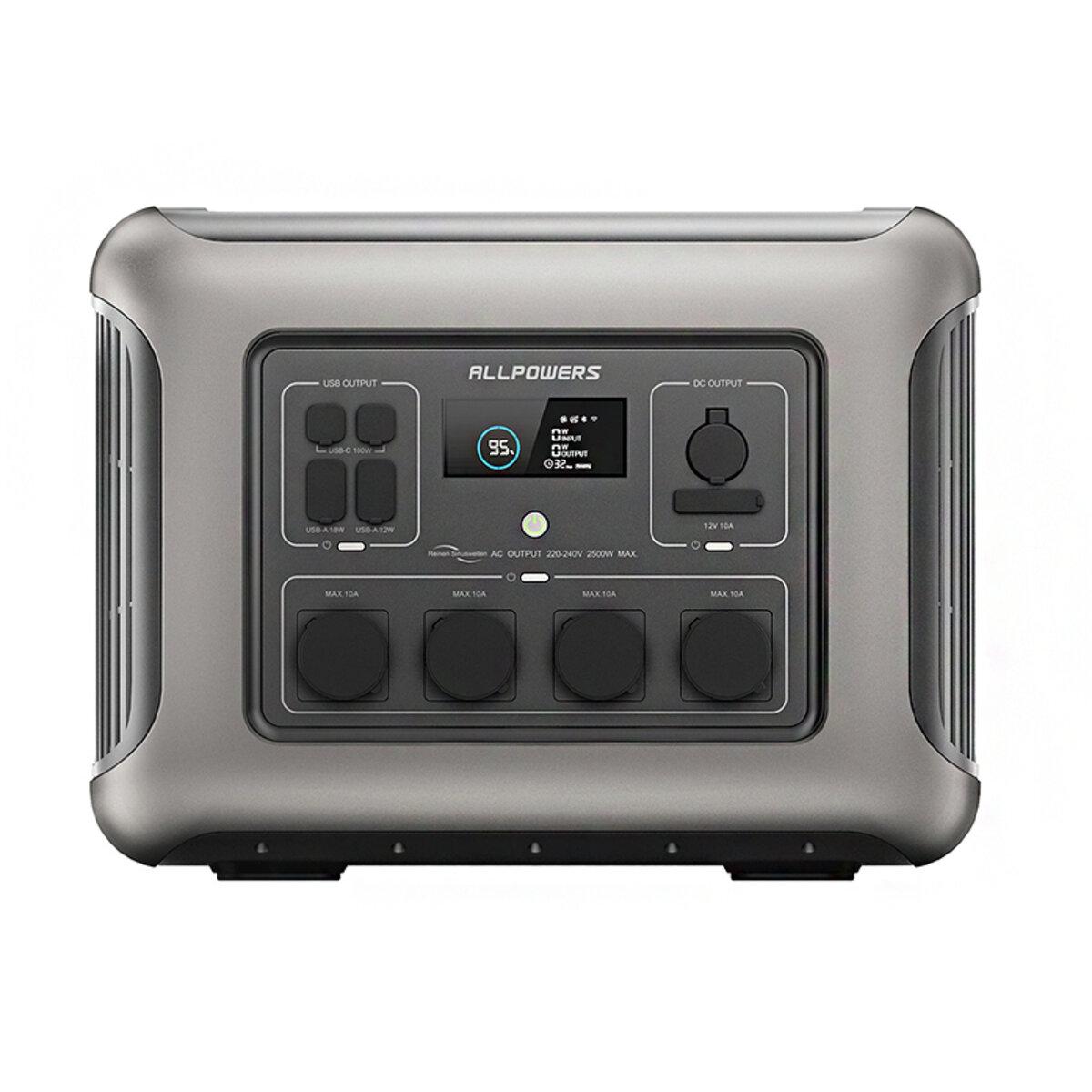 Портативна зарядна станція ALLPOWERS R2500 LiFePO4 2500Вт для кемпінгу та подорожей акумуляторна батарея KVI_12 - фото 1 - id-p2614360693