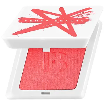 Fenty Beauty Fenty Cheeks Suede Powder Blush – пудрові рум’яна для обличчя (4 г) відтінок Lolly Poppy