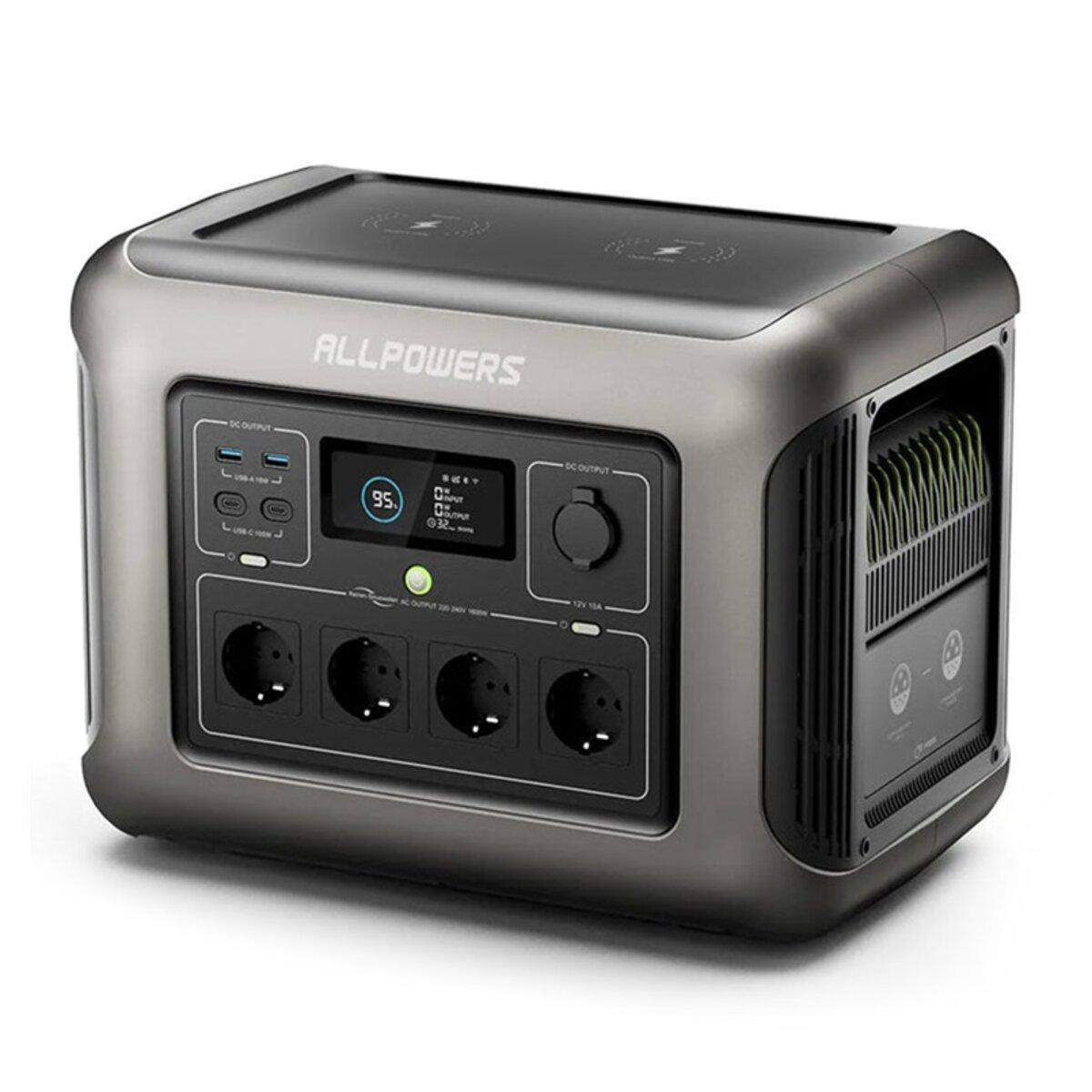 Портативна зарядна станція ALLPOWERS R1500 1800Вт LiFePO4 акумулятор для кемпінгу та поїздок джерело ене KVI_12 - фото 1 - id-p2614363738