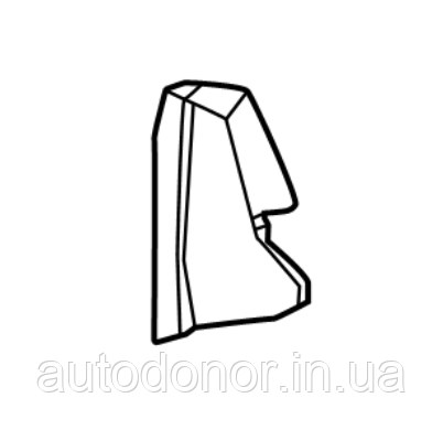 Заглушка торца торпедо права Nissan Ariya (22-) 68498-5MP1A