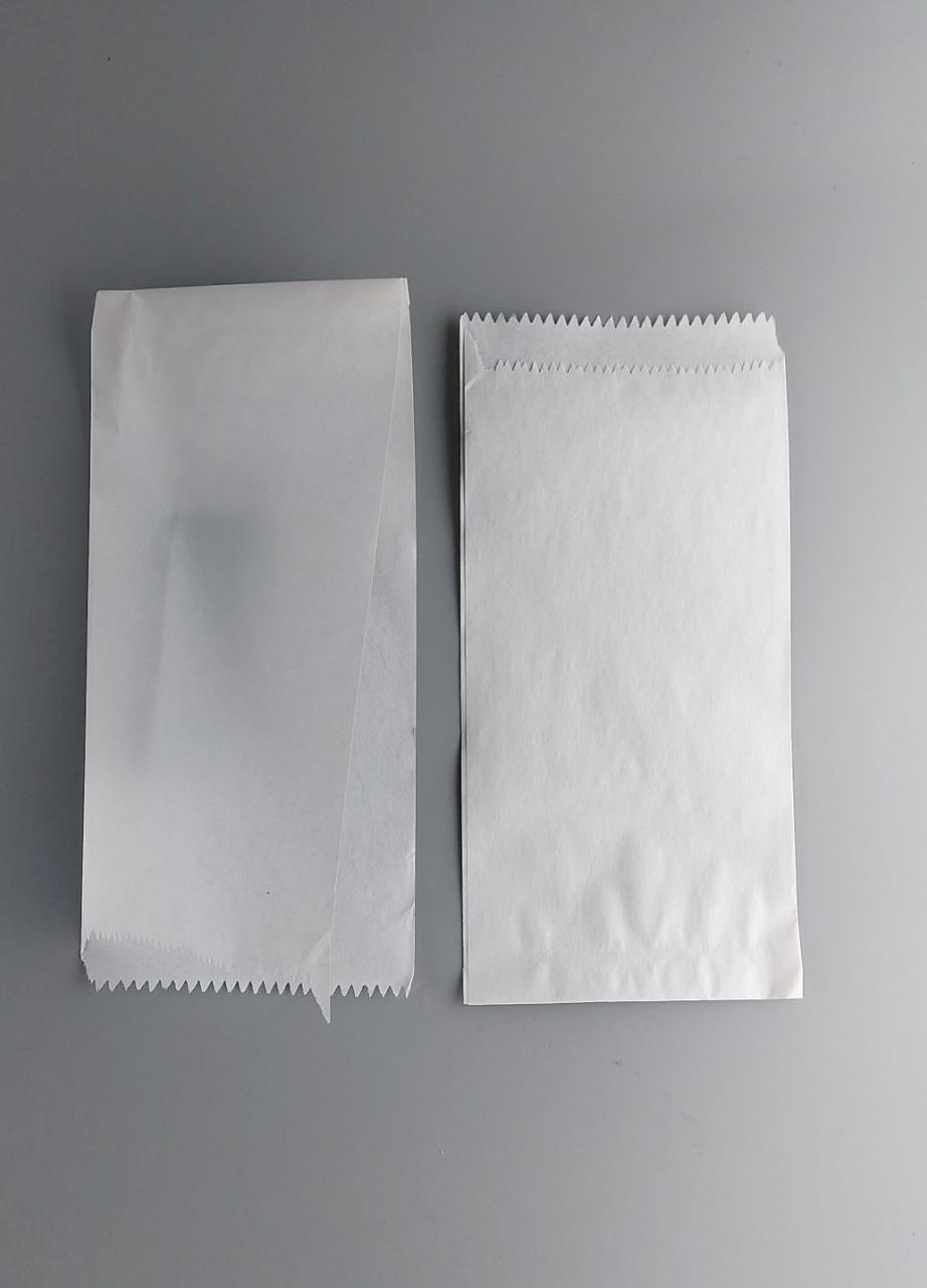 Пакет бумажный "Хот-дог" (Уголок) 10х23см белый (100 шт), фото 1