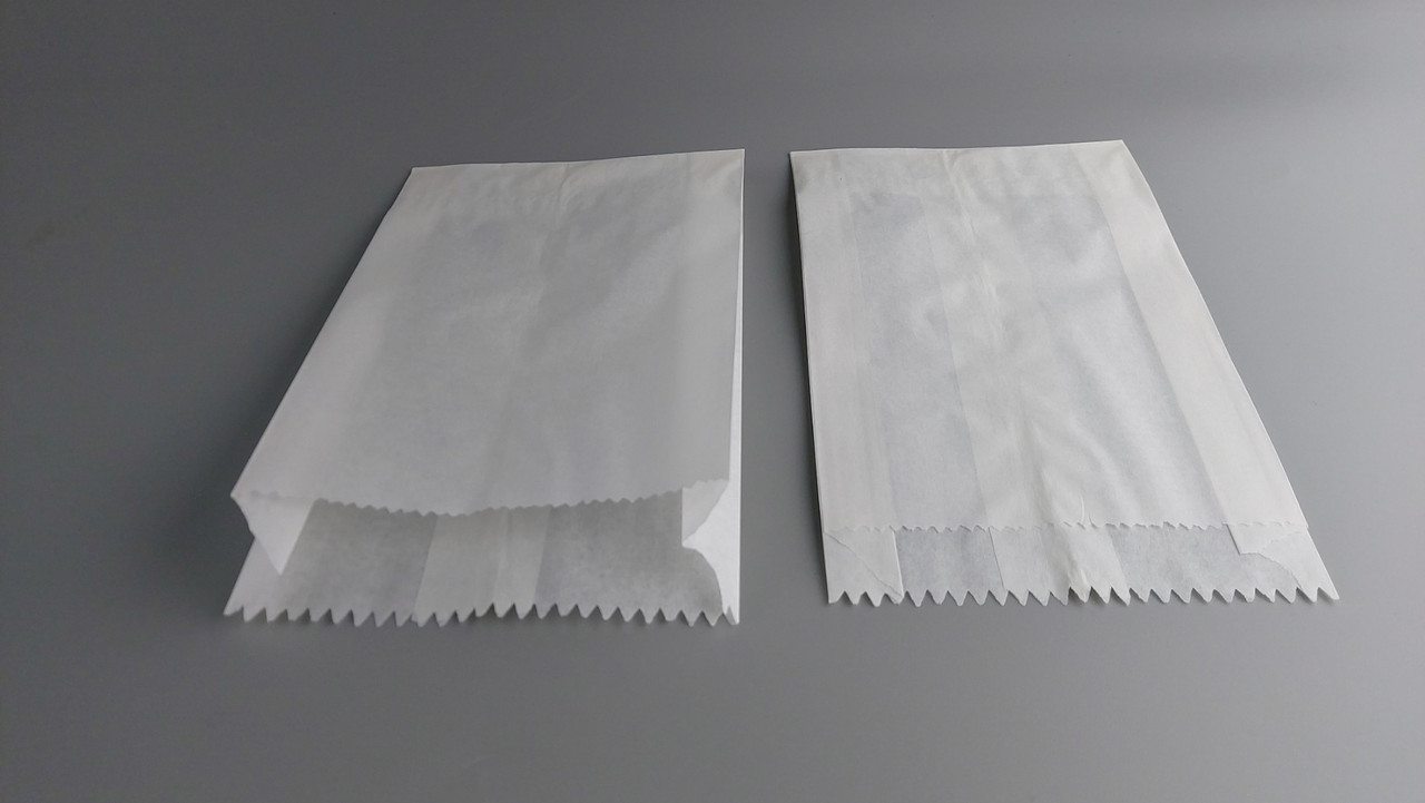 Жиростойкий бумажные пакеты саше 10/3*17 Белый (100 шт), фото 1