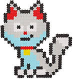Мозаїка-пазл Jixelz Кіт. 350 деталей (Schmidt Spiele Jixelz Cat), фото 3