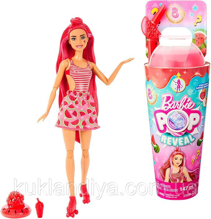 Barbie Pop Reveal на роликах зі слаймом