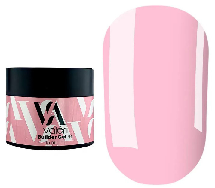 Гель для нарощування Valeri Builder Gel, 15 мл No11 (рожевий холодний)
