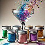 Блістки харчові Золоті 3 г, фото 2