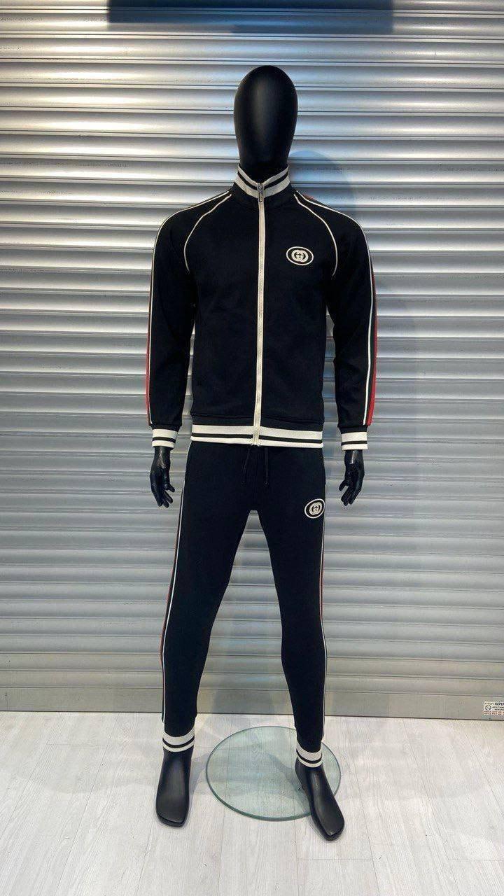 Чоловічий спортивний костюм Gucci B120 чорний, фото 1