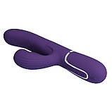 Вібратор-кролик з 7 режимами постукування та 7 режимами пульсації Pretty Love Twinkled Tenderness Purple, фото 6