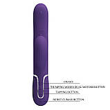 Вібратор-кролик з 7 режимами постукування та 7 режимами пульсації Pretty Love Twinkled Tenderness Purple, фото 9