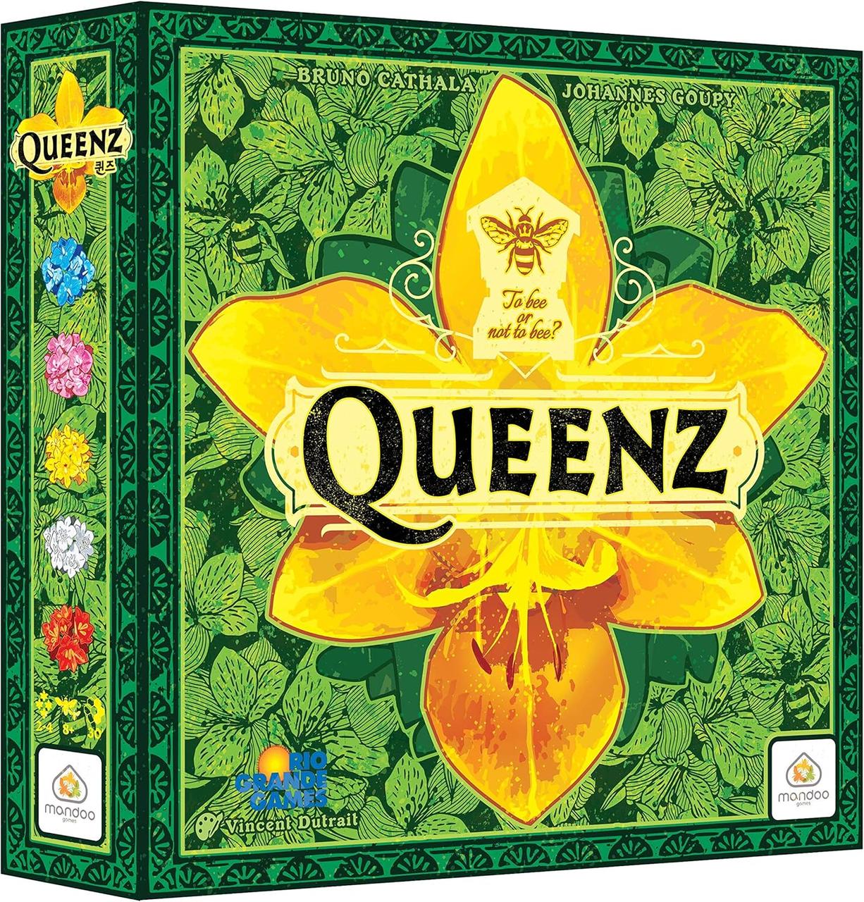 Настільна абстрактна гра Queenz: Бджола чи не бджола, 7+ (Queenz: To Bee or Not to Bee Mandoo Games)