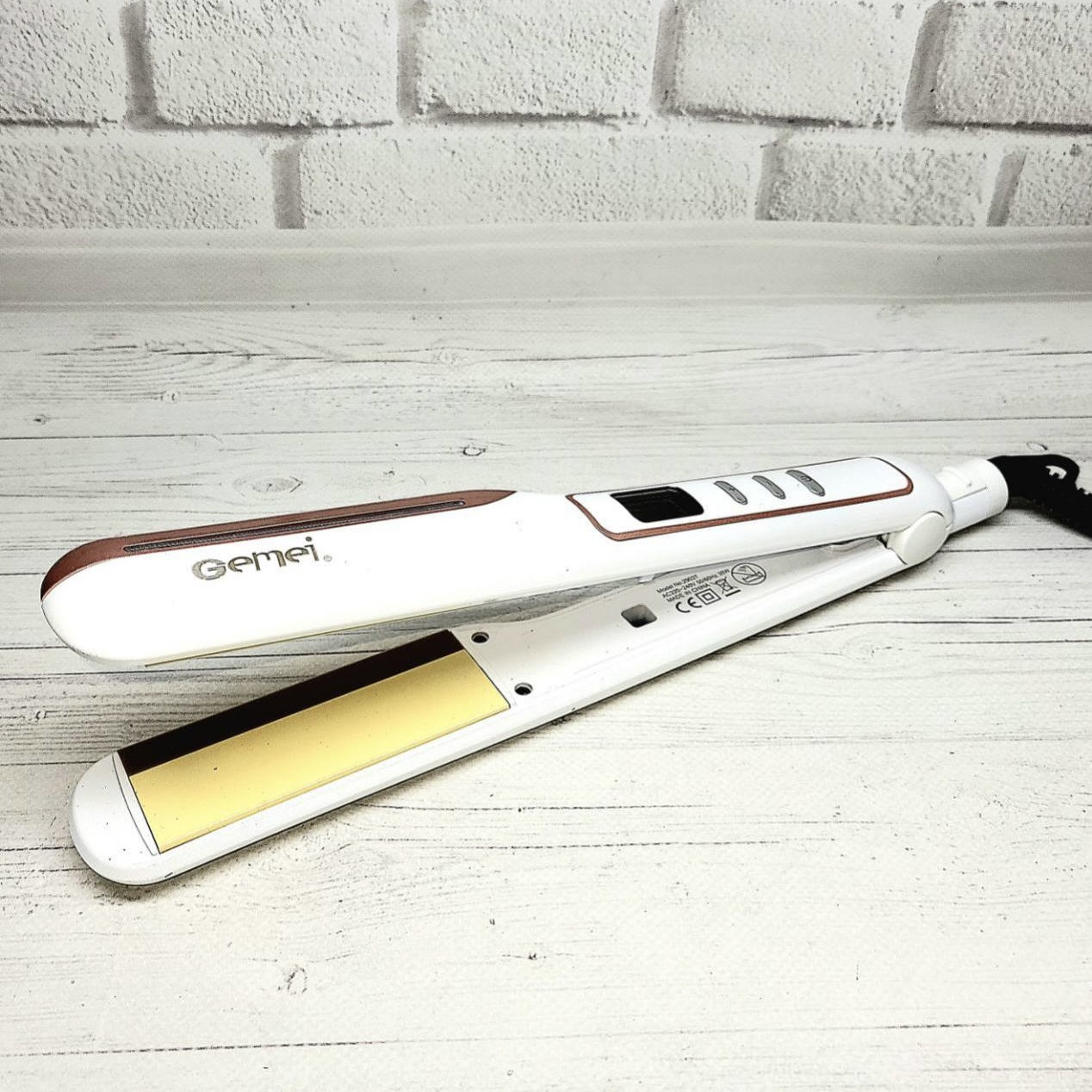 Плойка-випрямляч для волосся Gemei GM-2903T