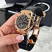 Модний наручний годинник Hublot Skeleton, фото 6